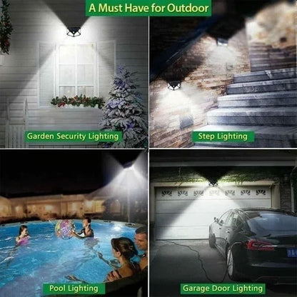 Solar Powered Outdoor Wall Light with Motion Sensor for Garden and Patio