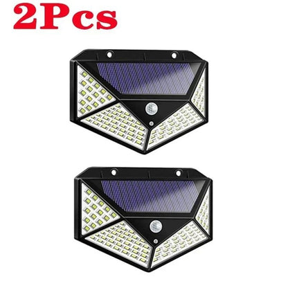 Solar Powered Outdoor Wall Light with Motion Sensor for Garden and Patio