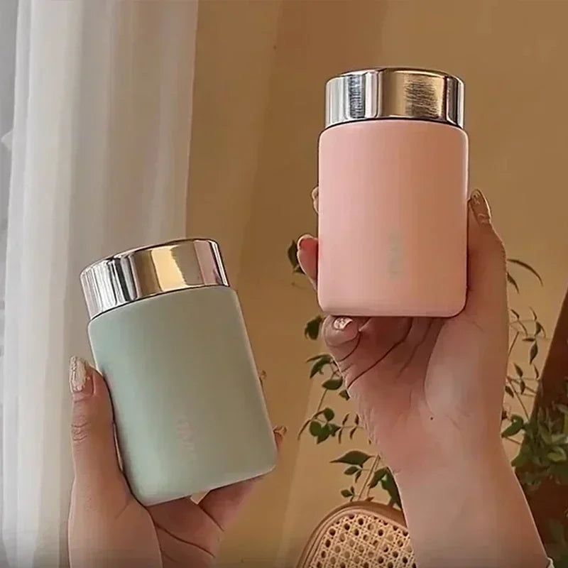 Mini Stainless Steel Thermos Mug, Portable Pocket Vacuum Flask, Fashion Coffee Tea Thermal Water Bottle