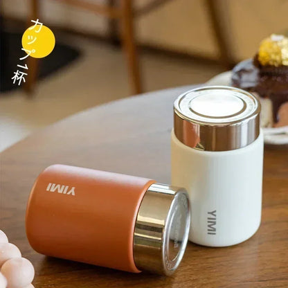 Mini Stainless Steel Thermos Mug, Portable Pocket Vacuum Flask, Fashion Coffee Tea Thermal Water Bottle