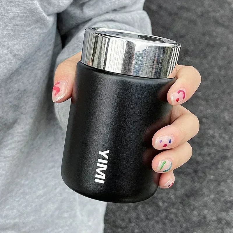 Mini Stainless Steel Thermos Mug, Portable Pocket Vacuum Flask, Fashion Coffee Tea Thermal Water Bottle