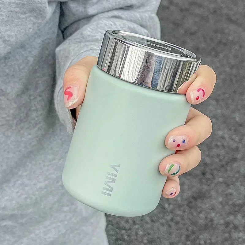 Mini Stainless Steel Thermos Mug, Portable Pocket Vacuum Flask, Fashion Coffee Tea Thermal Water Bottle