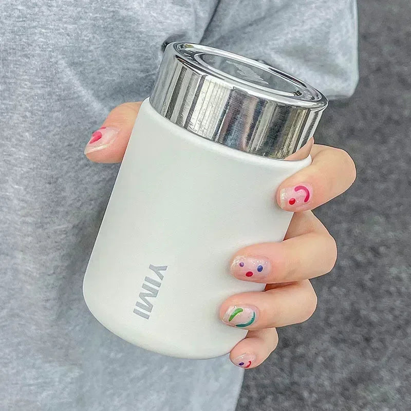 Mini Stainless Steel Thermos Mug, Portable Pocket Vacuum Flask, Fashion Coffee Tea Thermal Water Bottle