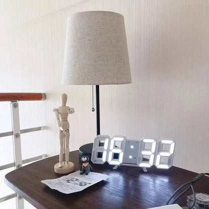 LED Digital Clock, Wall Decoration, Glow Night Mode, Bedroom Electronic Watch, Adjustable Clocks