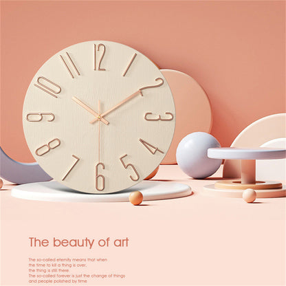 Wall Clock, Battery Powered Clocks, 12 inch, Small Clock, Analog Clock, Home Office Bedroom Kitchen Classroom School