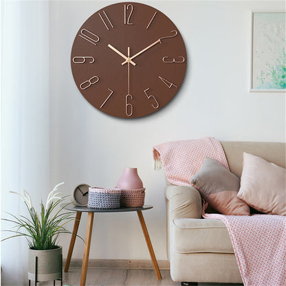 Wall Clock, Battery Powered Clocks, 12 inch, Small Clock, Analog Clock, Home Office Bedroom Kitchen Classroom School