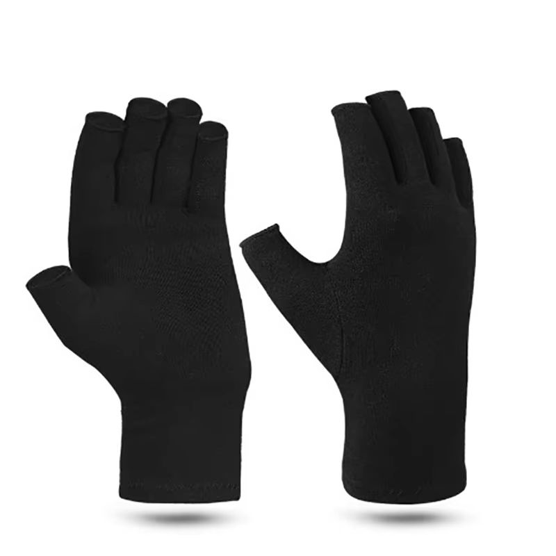 ComfortEase Fingerless Compression Gloves for Hand Pain Relief – 1 Pair