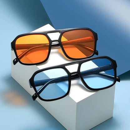 RetroFrame Round Square Sunglasses for Women & Men – Vintage PC Frame Anti-Glare Shades
