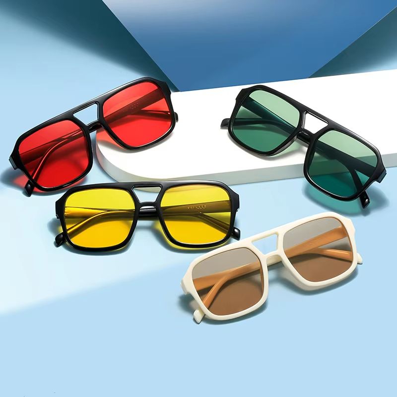 RetroFrame Round Square Sunglasses for Women & Men – Vintage PC Frame Anti-Glare Shades