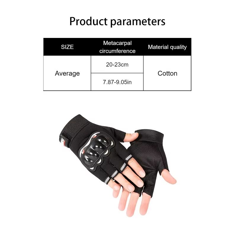 IronGrip Half Finger Motorcycle Gloves – Tactical Off-Road Racing Gloves for Men