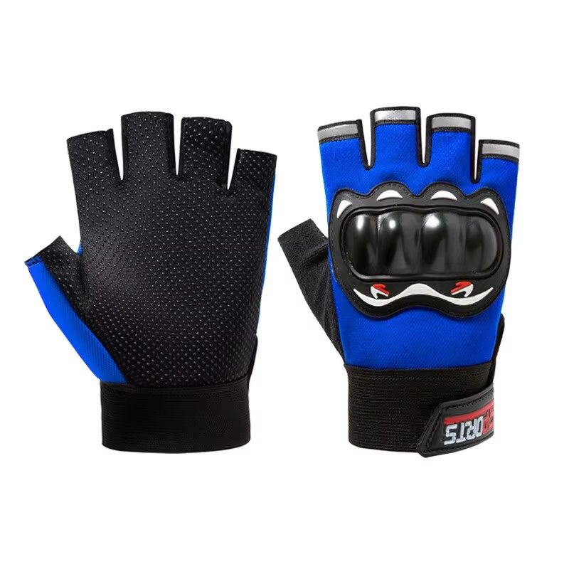IronGrip Half Finger Motorcycle Gloves – Tactical Off-Road Racing Gloves for Men