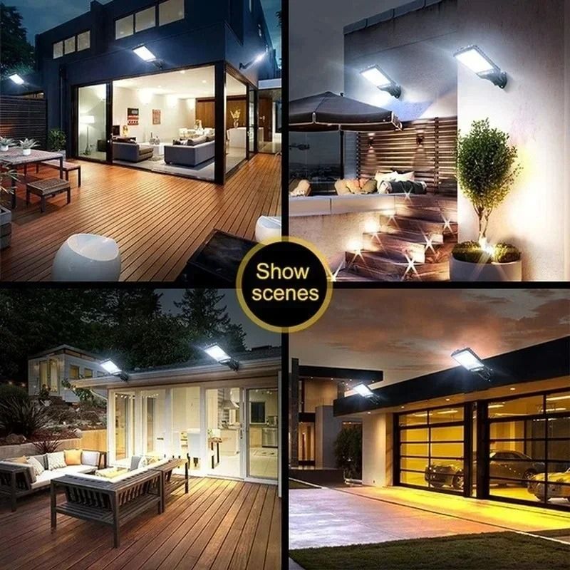 Solar Powered Outdoor Wall Light with Motion Sensor for Garden and Patio