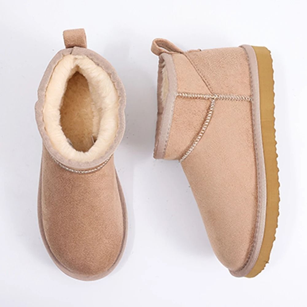 Cozy Plush Short Ankle Winter Snow Boots for Women Warm Waterproof Fashion