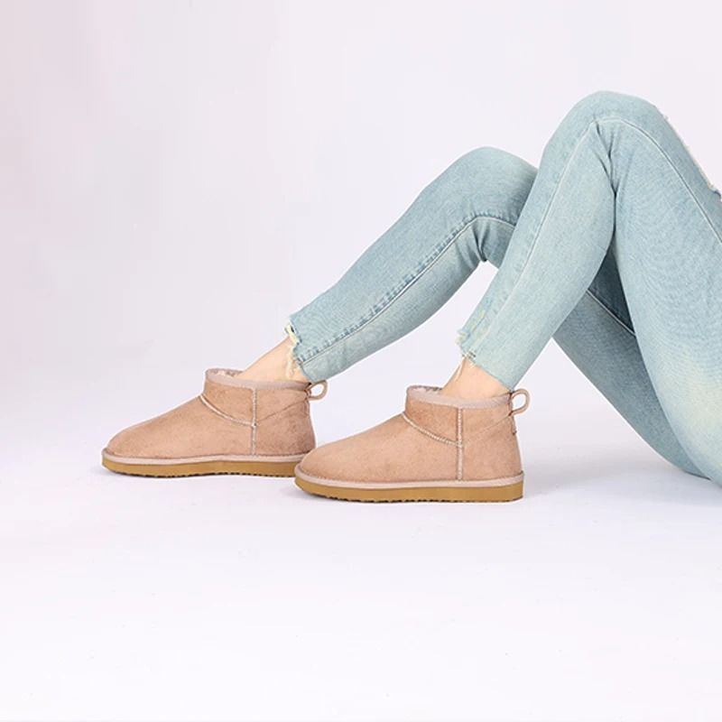 Cozy Plush Short Ankle Winter Snow Boots for Women Warm Waterproof Fashion