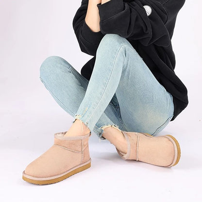 Cozy Plush Short Ankle Winter Snow Boots for Women Warm Waterproof Fashion