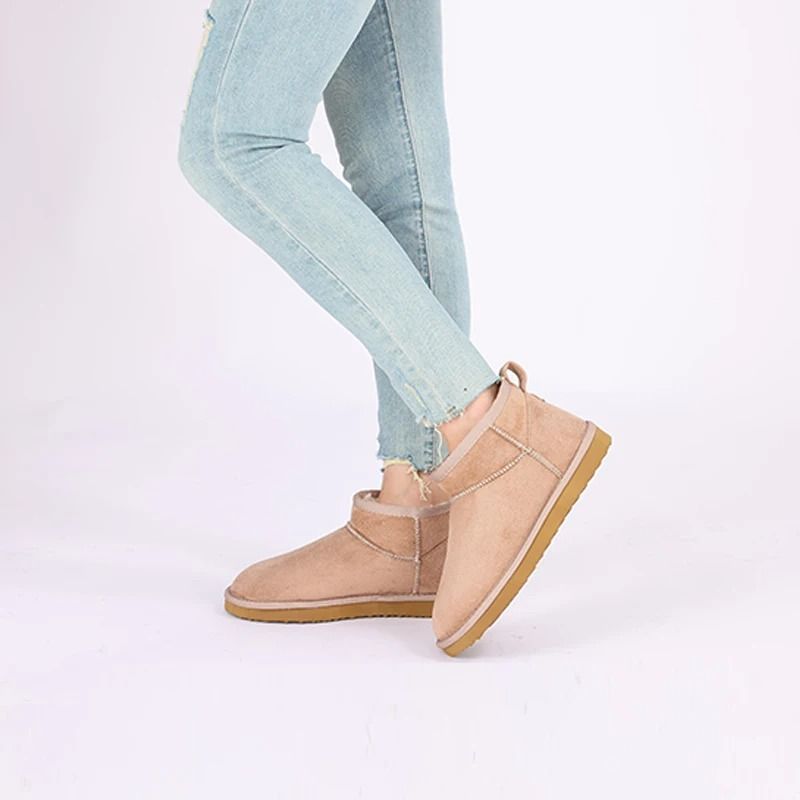 Cozy Plush Short Ankle Winter Snow Boots for Women Warm Waterproof Fashion