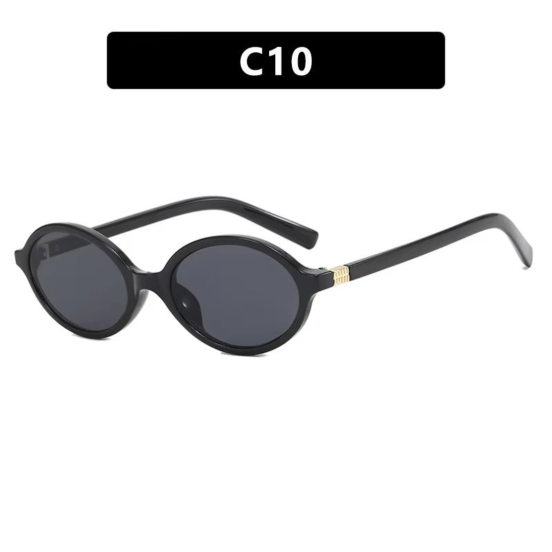 Vintage Luxe Small oval sunglasses Retro Anti Blue Light Eyeglasses