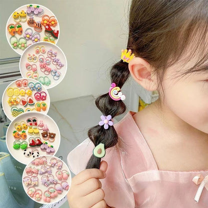 Sweet Cartoon Dream cartoon hair ties Set – 10/20/50pcs Cute Hair Ropes for Girls