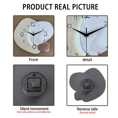 Modern Simple Wall Clock, Silent Quartz Clock for Bedroom, Living Room Sofa Background Decoration Wall Clock