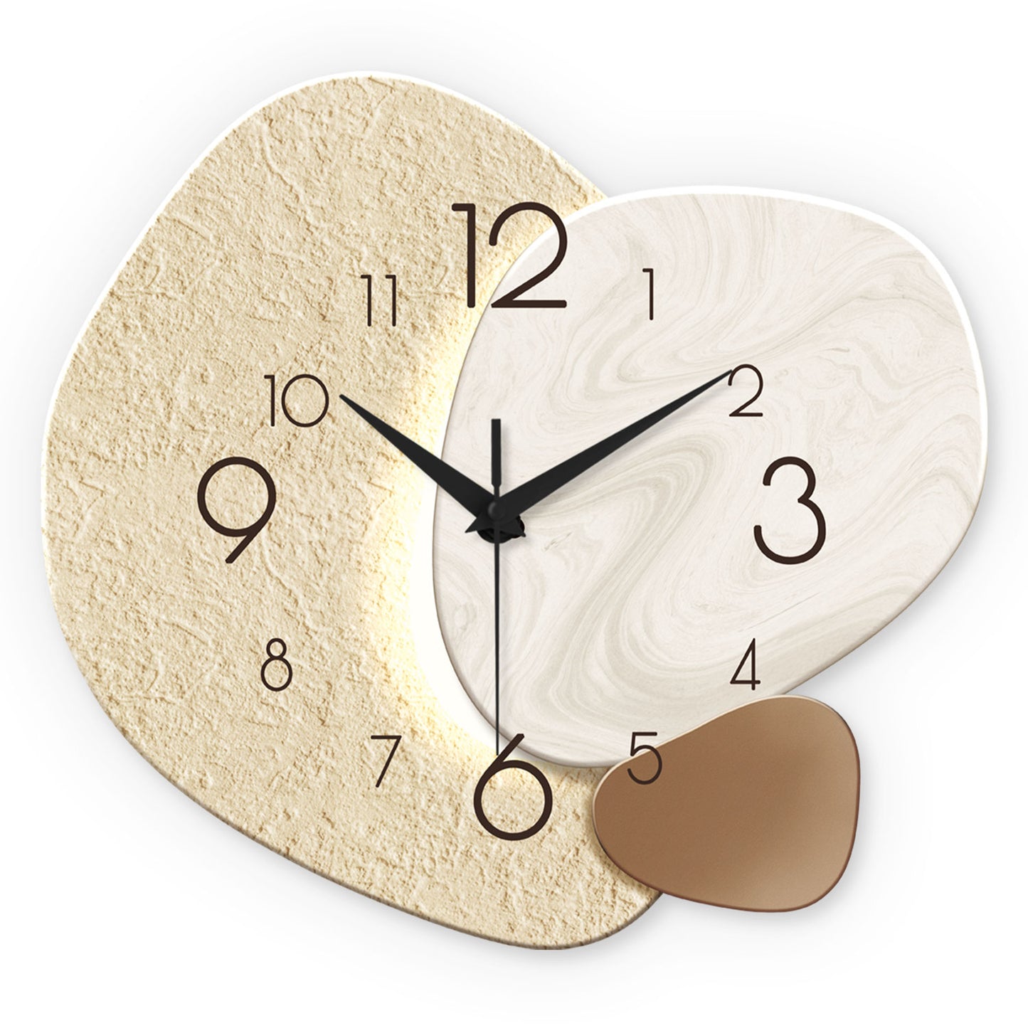 Modern Simple Wall Clock, Silent Quartz Clock for Bedroom, Living Room Sofa Background Decoration Wall Clock
