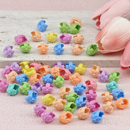 CandyGlow hair beads for braids – 60pcs Candy Color Braid & Loc Hair Jewelry Clips