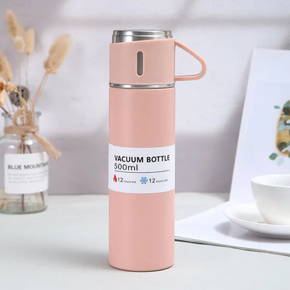 Portable Coffee Mug, Stainless Steel Thermos Bottle, Vacuum Insulated Travel Bottle, Office Business Gift Set