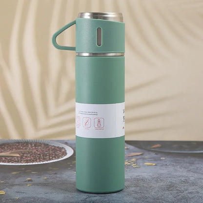 Portable Coffee Mug, Stainless Steel Thermos Bottle, Vacuum Insulated Travel Bottle, Office Business Gift Set