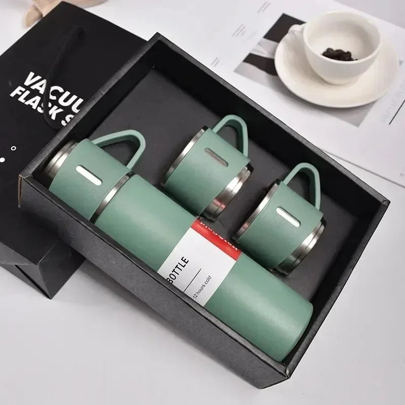Portable Coffee Mug, Stainless Steel Thermos Bottle, Vacuum Insulated Travel Bottle, Office Business Gift Set