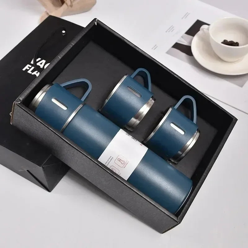 Portable Coffee Mug, Stainless Steel Thermos Bottle, Vacuum Insulated Travel Bottle, Office Business Gift Set