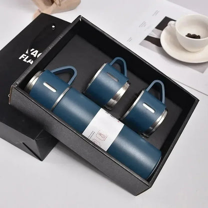 Portable Coffee Mug, Stainless Steel Thermos Bottle, Vacuum Insulated Travel Bottle, Office Business Gift Set