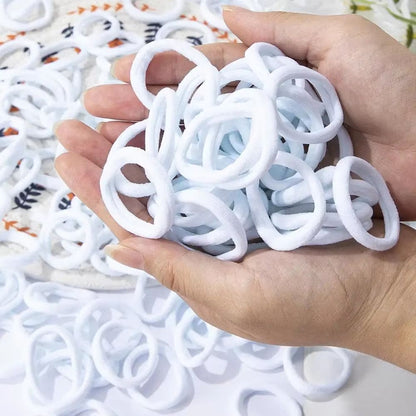Everyday Essentials basic hair bands Set – 30–200 pcs Simple Nylon Hair Ropes for Women & Girls