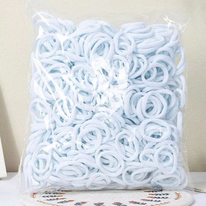 Everyday Essentials basic hair bands Set – 30–200 pcs Simple Nylon Hair Ropes for Women & Girls