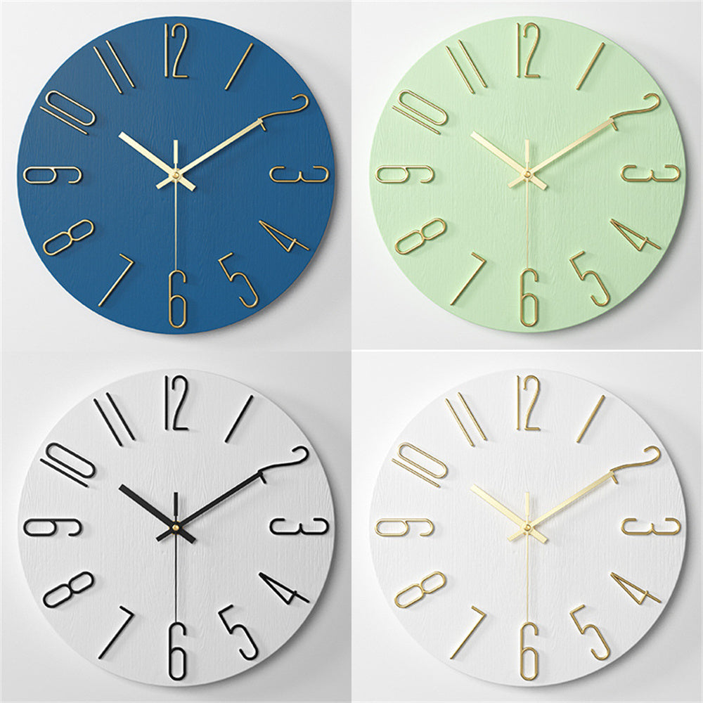Wall Clock, Small Clock, Battery Powered Analog Clock, Home Office Bedroom Kitchen Classroom