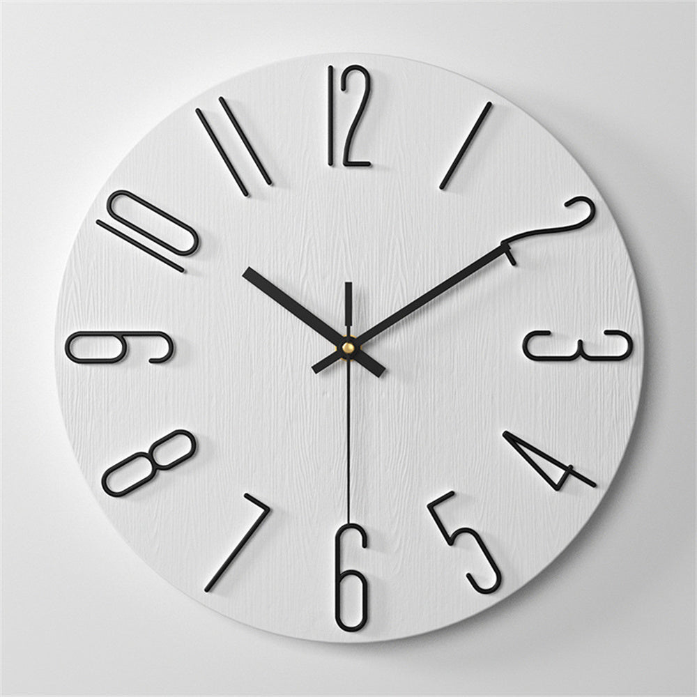 Wall Clock, Small Clock, Battery Powered Analog Clock, Home Office Bedroom Kitchen Classroom