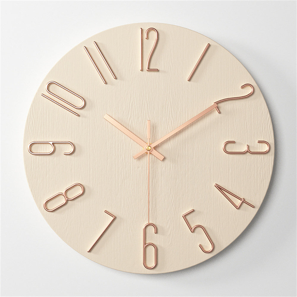 Wall Clock, Small Clock, Battery Powered Analog Clock, Home Office Bedroom Kitchen Classroom