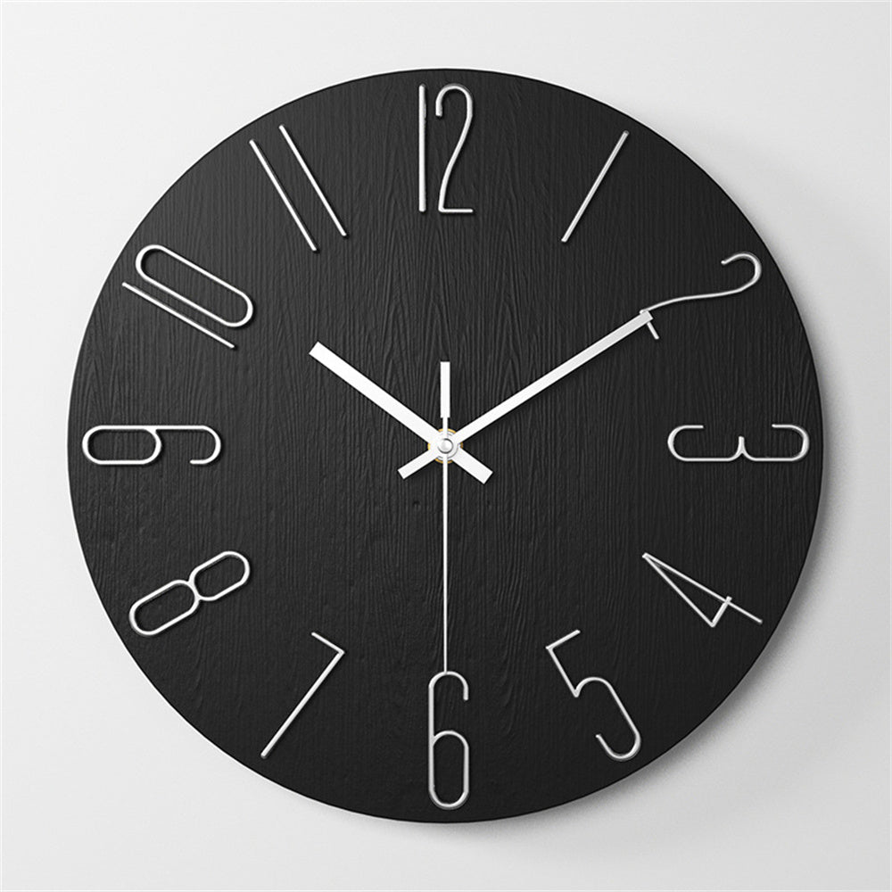 Wall Clock, Small Clock, Battery Powered Analog Clock, Home Office Bedroom Kitchen Classroom