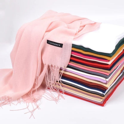 Autumn and Winter Solid Color Scarf for Men and Women
