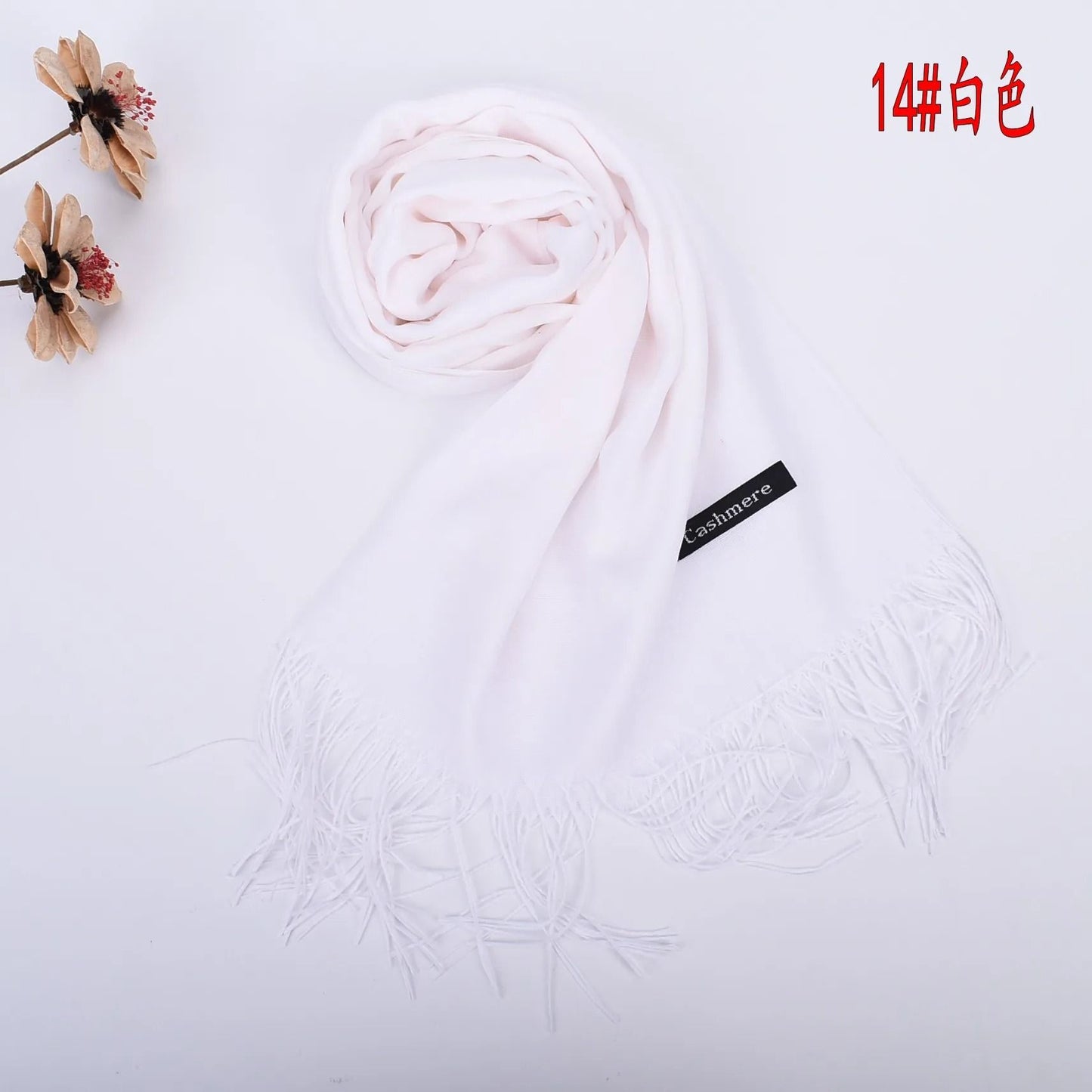 Autumn and Winter Solid Color Scarf for Men and Women