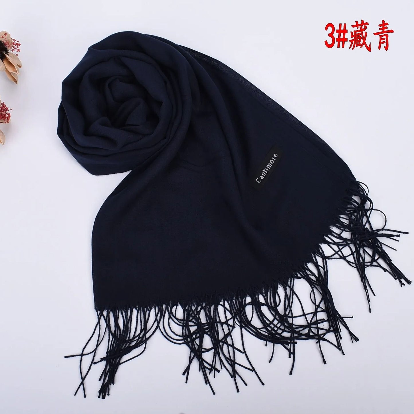 Autumn and Winter Solid Color Scarf for Men and Women