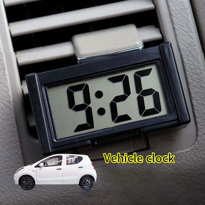 Electronic Wall Clock, Large Screen Digital Display, Stickable Home Clock, Mini Car Clock, Room Desktop Table Clock