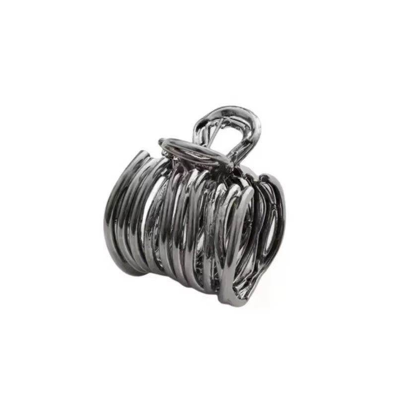 Sculpted Shine irregular metal hair claw – Non-Slip High Ponytail Clip for Women & Girls