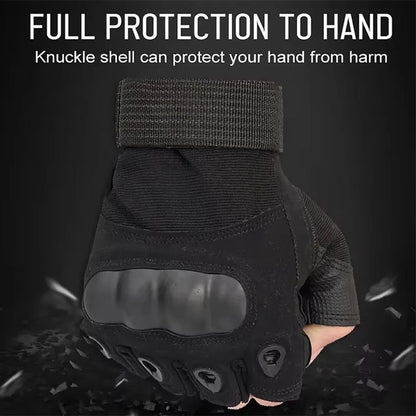 RaptorGuard Men's tactical fingerless gloves for Outdoor Sports, Shooting, Airsoft & Cycling