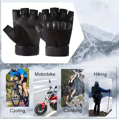 RaptorGuard Men's tactical fingerless gloves for Outdoor Sports, Shooting, Airsoft & Cycling