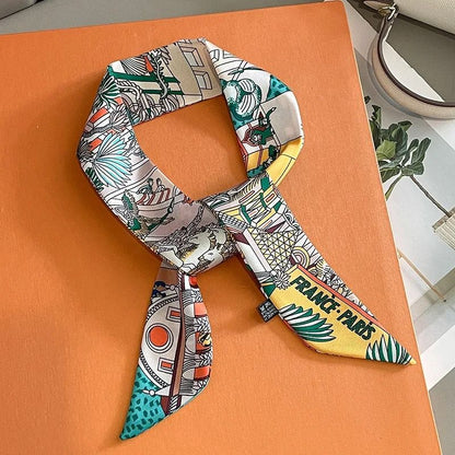 Long Scarf Ribbon Headband for Women – Versatile Neckerchief and Bag Handle Accessory