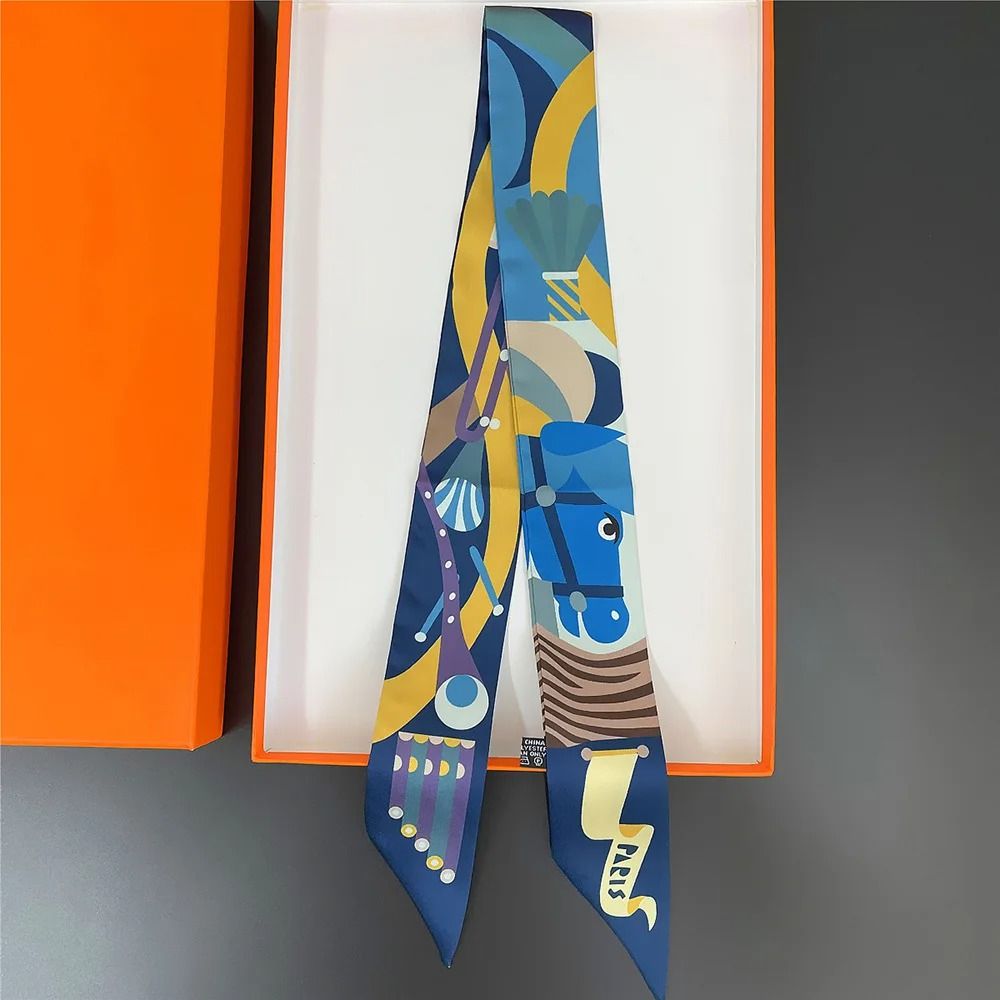 Long Scarf Ribbon Headband for Women – Versatile Neckerchief and Bag Handle Accessory