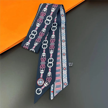 Long Scarf Ribbon Headband for Women – Versatile Neckerchief and Bag Handle Accessory