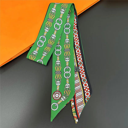 Long Scarf Ribbon Headband for Women – Versatile Neckerchief and Bag Handle Accessory
