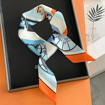 Long Scarf Ribbon Headband for Women – Versatile Neckerchief and Bag Handle Accessory