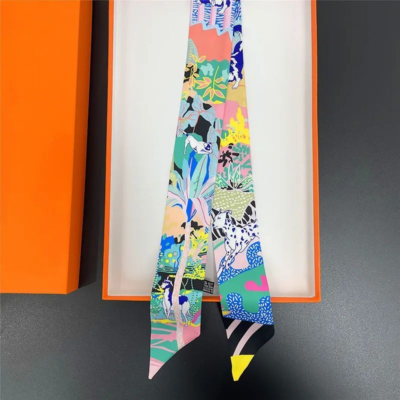 Long Scarf Ribbon Headband for Women – Versatile Neckerchief and Bag Handle Accessory