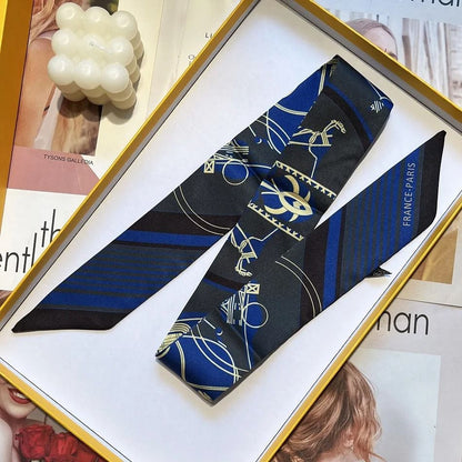 Long Scarf Ribbon Headband for Women – Versatile Neckerchief and Bag Handle Accessory